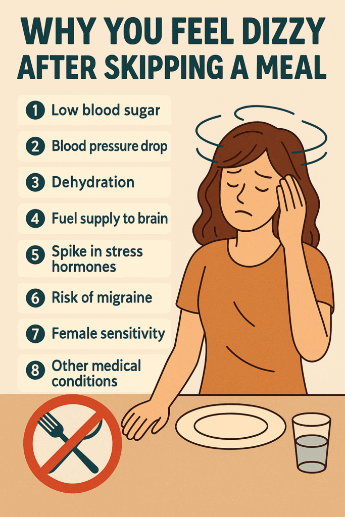 why you feel dizzy after skipping a meal