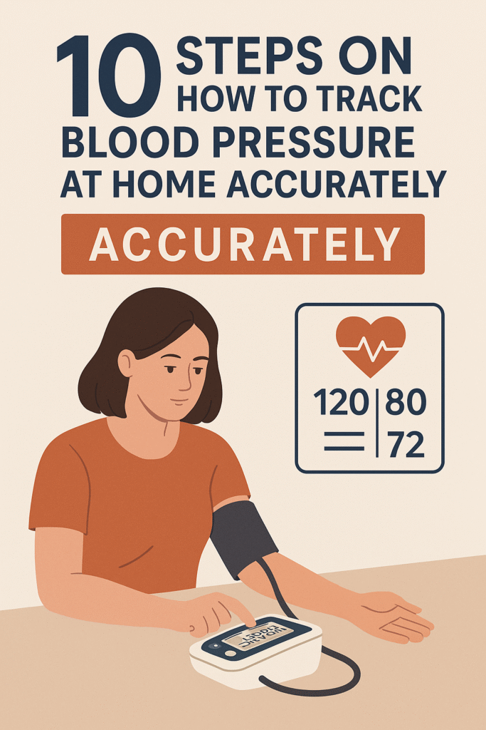 10 Steps on How to Track Blood Pressure at Home Accurately