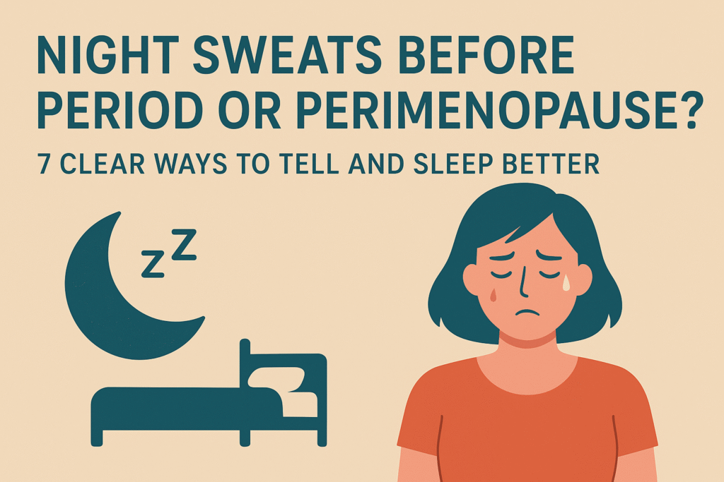 Night sweats before period or perimenopause