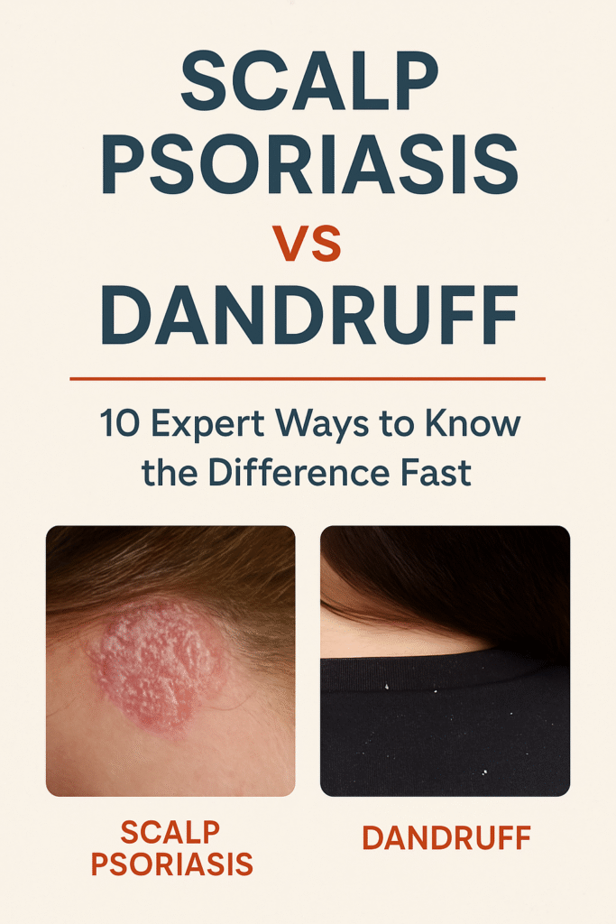 Scalp Psoriasis vs Dandruff