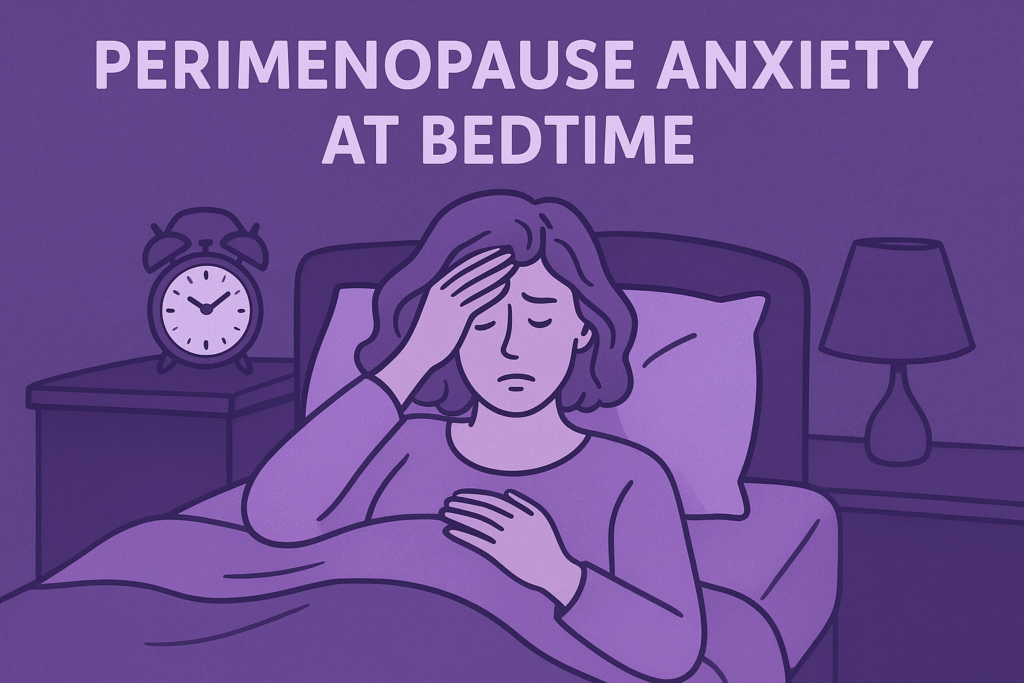 perimenopause bedtime anxiety