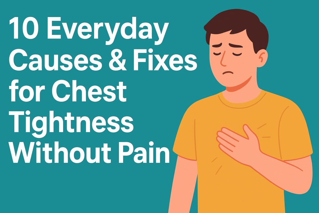 Chest Tightness Without Pain: 10 Powerful Causes & Fixes