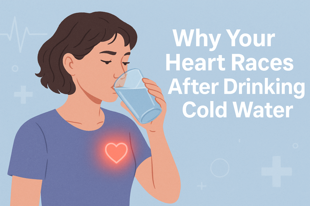 why your heart races after drinking cold water