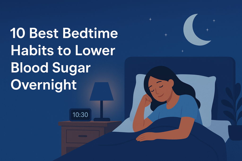 best bedtime habits to lower blood sugar overnight