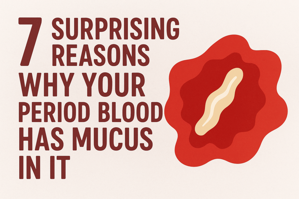 mucus in period blood