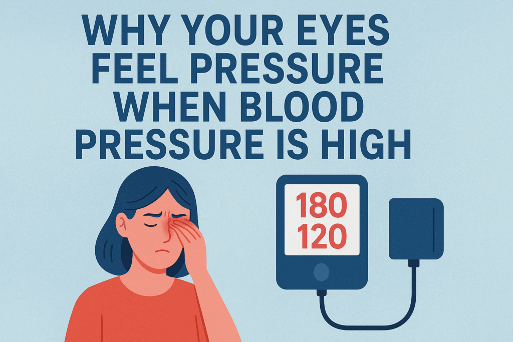 why eyes feel pressure when blood pressure is high