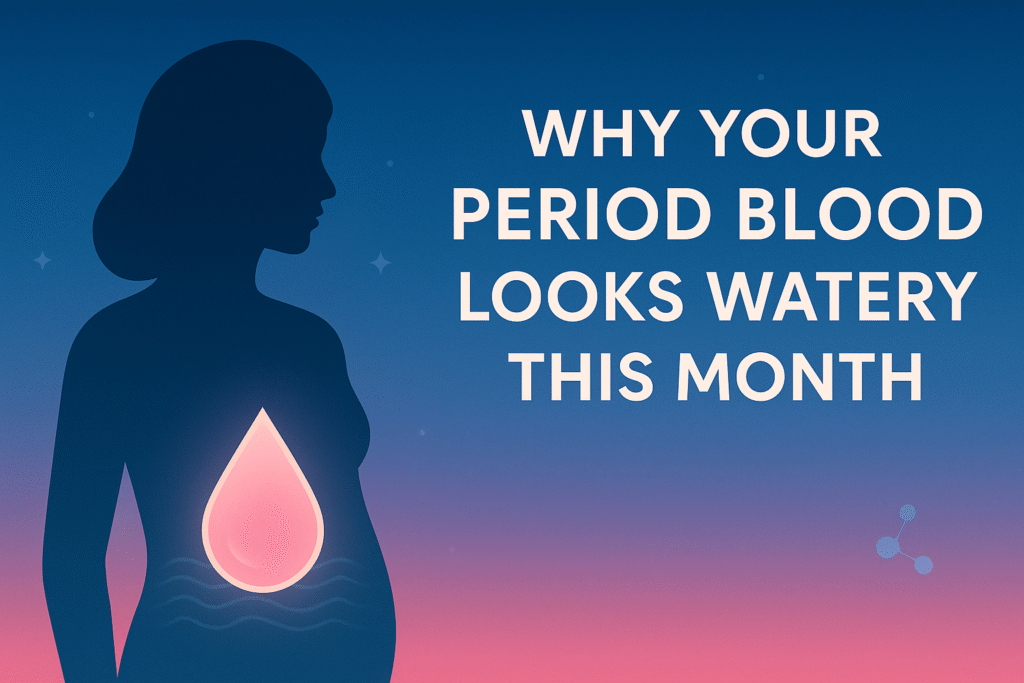 why your period blood looks watery