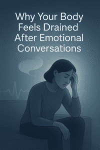 Emotional Conversations Drain Energy