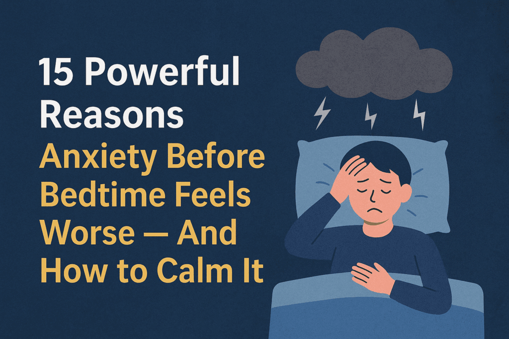 Reasons Anxiety Before Bedtime Feels Worse