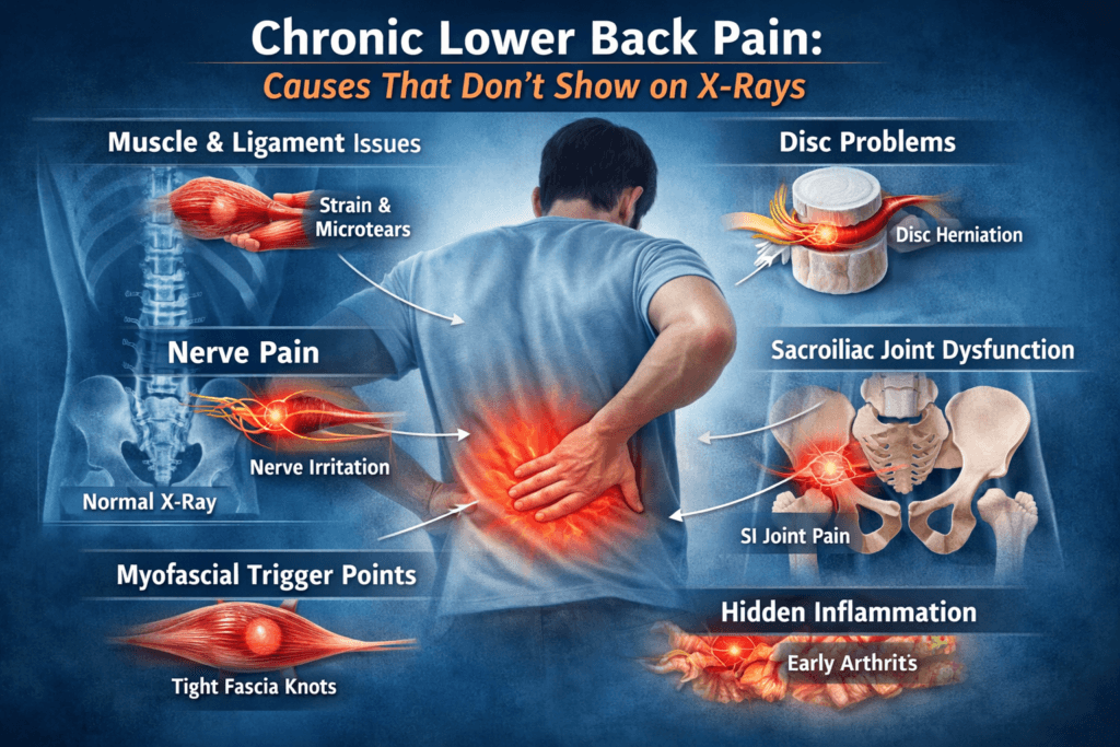 Lower Back Pain That Don’t Show on X-Rays