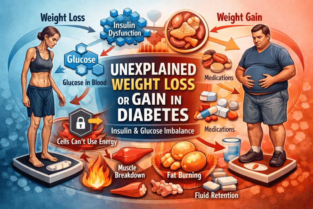 Unexplained Weight Loss or Gain in Diabetes 11 Shocking Reasons It Happens