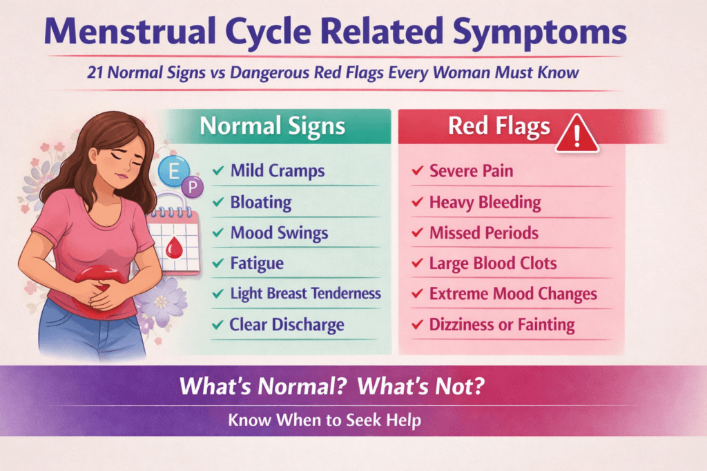 Menstrual cycle related symptoms